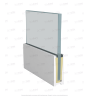 SD 17 Continuous Profile System Aluminum Glass Railing Base Profile for Balcony and Staircase, Indoor and Outdoor Top Mount Design, Durable Finish, Easy Installation for Modern Projects 